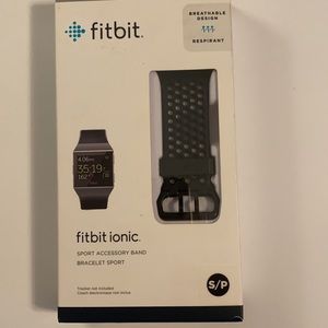 Fitbit Ionic Sport Accessory Wristband Small Black Sport Band Bracelet New